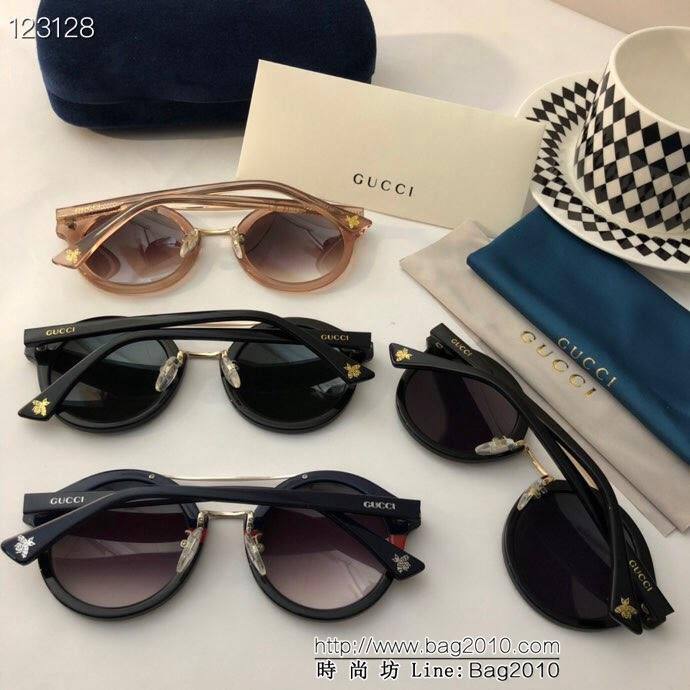 GUCCI古馳 官網代購 GG0066 今年最流行的小蜜蜂鏡腿 太陽鏡  lly1417